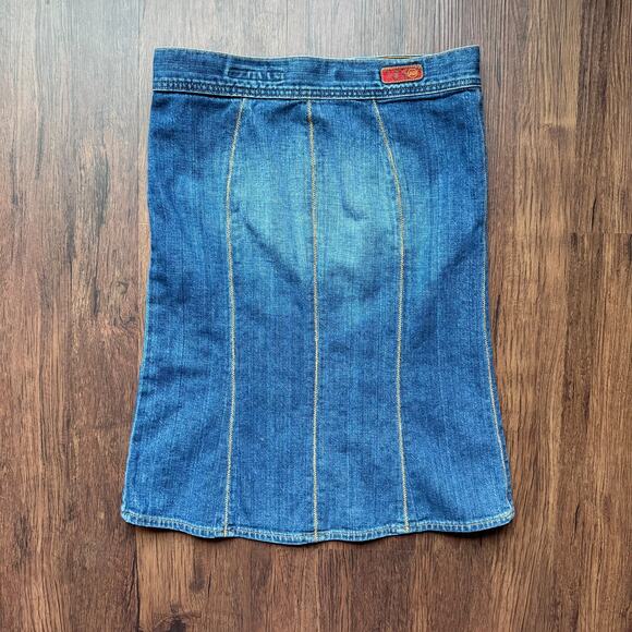 AG Adriano Goldschmied Denim Skirt 'The Frontier' Size 28 Made in USA Cotton - Picture 3 of 11